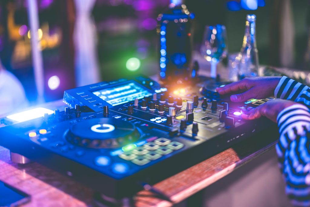 dj mixing outdoor at new year's eve party festival holidays ni